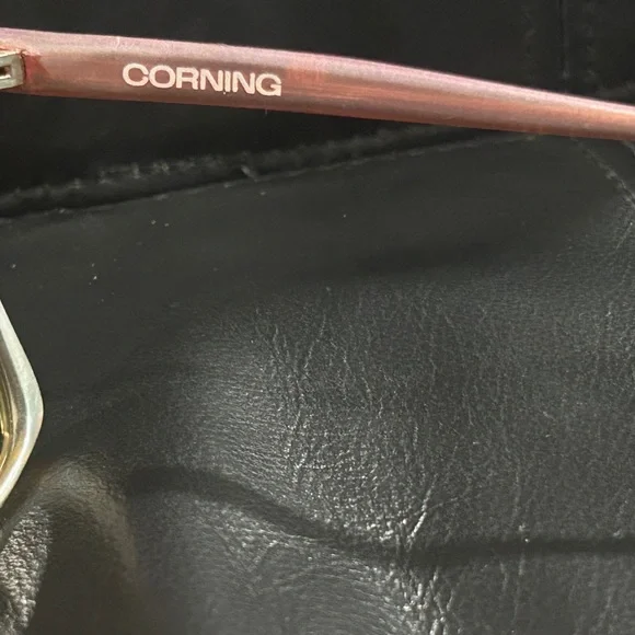 Corning Vintage oversized dark orange and beige Stylish Sunglasses - Picture 5 of 10